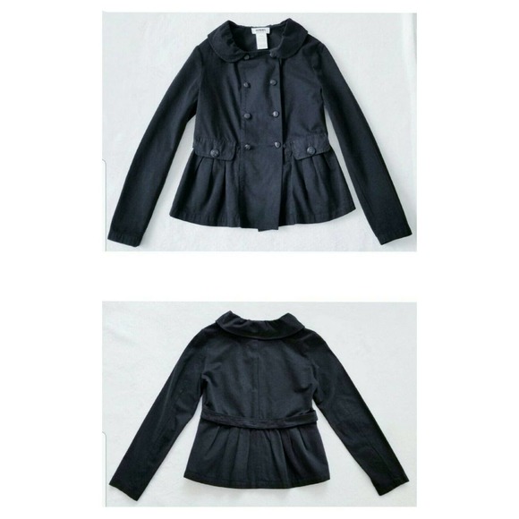 GIRL'S SONIA RYKIEL PARIS "PARISIAN CHIC COTTON" POCKET JACKET $275 U.S. 10/12 L